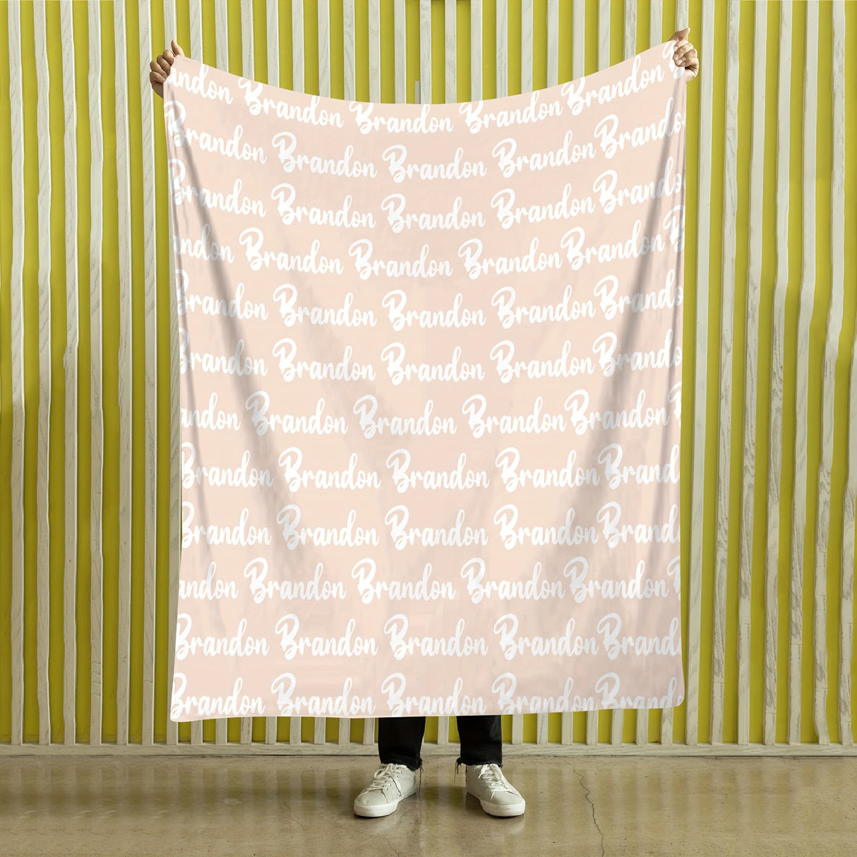 1pc Personalized Soft Flannel Blanket with Custom Name - Cozy Sofa Blanket for Son or Daughter, Unique Gift Idea with TV Blanket Function, Plush and Warm for Chilly Nights