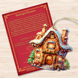 Fairy Tale Houses Wooden Ornaments Set of 3 by G. Debrekht - Christmas Decor - 8100191S3