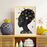 "Hive Mind" – Bee and Bloom Postcard | Botanical Art Print