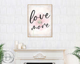 Love You More - Bedroom Wall Art - Valentines Gift - Contemporary Decor - Gift for Her - Anniversary Gift - Wall Decor - 310336