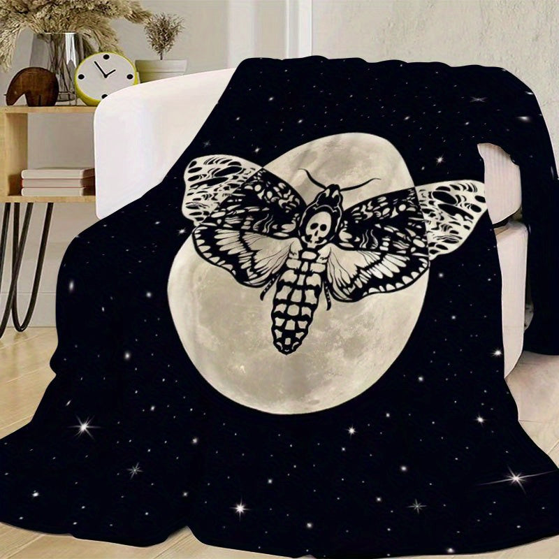 Couverture thème Halloween, couverture cadeau polyvalente, couverture en flanelle ultra douce avec impression haute définition, couverture climatisée, couverture pour la pause déjeuner