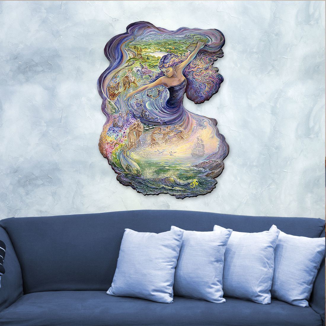 Dance of Dreams Wall Hanger by Josephine Wall - Christmas Decor - 845618H-JW