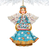 Christmas Tree Boat Guardian Wooden Ornaments by G. DeBrekht - Coastal Holiday Decor - 8152724-3