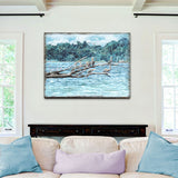 Island Paradise Seabirds Wooden Coastal Wall Art by Nature Wonders - Coastal Sea-Life Decor - 95252-7B