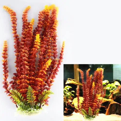 Aquarium fish tank ornament simulation plant - Lootquake