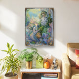 My Savior of The Sea Fantasy Wooden Wall Art by Josephine Wall - Fantasy Decor - 852139-JW