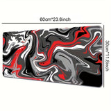 Alfombrilla de ratón grande para juegos, base de goma antideslizante, lavable, diseño de grafiti abstracto, ideal para el trabajo, juegos y la oficina.