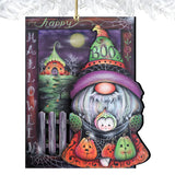 Boo Halloween Gnome Wooden Ornaments by Jamie Mills-Price Halloween Decor - 8611077-MP