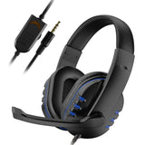 BrandName Gaming Headset - Noise-Cancelling 3.5mm Earphones with Microphone & Volume Control for PS4 & PC