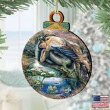 Mer Angel Wooden Ornaments by Josephine Wall - Designocracy - 8451181-JW