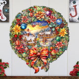 Christmas Wreath Holiday Door Decor by G. Debrekht - Christmas Decor - 8652802H