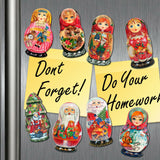 Scary Stocking Pumpkins Shape Refrigerator Magnets Set of 3-2