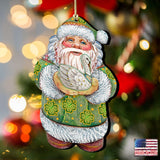 Celtic Swan Santa Wooden Ornaments by G. DeBrekht - Celtic Decor - 8118086