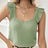 Ladies' Black Fungus Edge Solid Color Versatile Casual Style Small Fresh Back V-shaped Detail Fashionable Vest Top - Lootquake