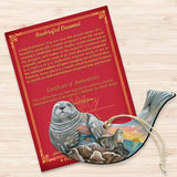 Adornos de madera con forma de foca de G. DeBrekht - Decoración navideña costera - 8158914