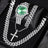 Diamond Luxury Steel Belt Quartz Watch Cuban Bracelet - Lootquake