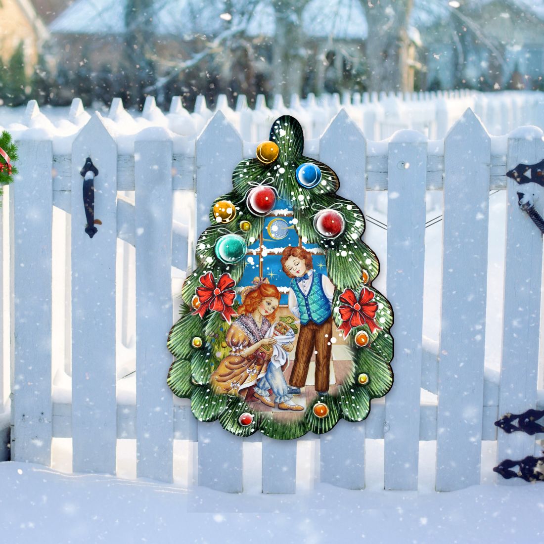 Nutcracker Christmas Tree Door Decor by G. DeBrekht - Christmas Decor - 8119184H
