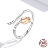 Female Creative All-match Rose Necklace Ring - Lootquake