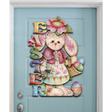 Decoración de puerta de Pascua con conejito de Pascua de Jamie Mills-Price - Decoración de primavera de Pascua - 8457605H