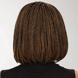 Braid Wig, Female Short Hair, Wave Head Wig, Full Top Chemical Fiber Headgear - Lootquake