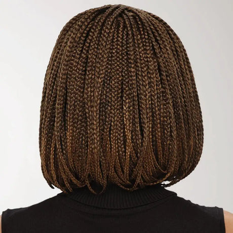 Braid Wig, Female Short Hair, Wave Head Wig, Full Top Chemical Fiber Headgear - Lootquake