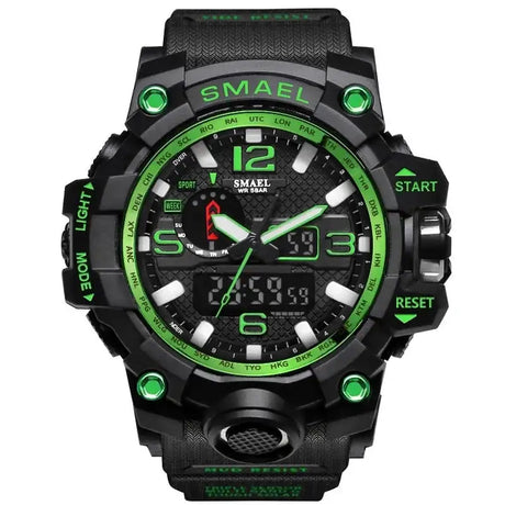 SMAEL Brand Men Sports Watches Dual Display - Lootquake