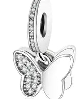 925 Silver Butterfly Charm for Bracelets and Necklaces (One) - Lootquake