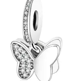 925 Silver Butterfly Charm for Bracelets and Necklaces (One) - Lootquake