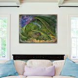 Never Tickle a Sleeping Dragon Fantasy Wooden Wall Art by Josephine Wall - Fantasy Decor - 852135-JW