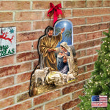 Decoración para puerta del Nacimiento "Gloria a Dios" de D. Gelsinger - Decoración navideña del Nacimiento - 8461045H-DG