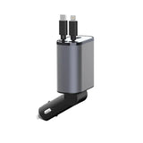 Metal Car Charger 100W Super Fast Charging Car Cigarette Lighter USB And TYPE-C Adapter - Lootquake