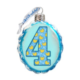 Adorno de cristal de mercurio en miniatura para 4 años de G. DeBrekht - Decoración infantil Love Family - 770004