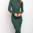 New Style Women's Suits Sweater Dresses Women's Solid Color Backless Bow Tight Dresses - Lootquake