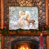 Sweet Christmas Blessings Wooden Wall Art by D. Gelsinger - Nativity Holiday Decor - 95660B-1703