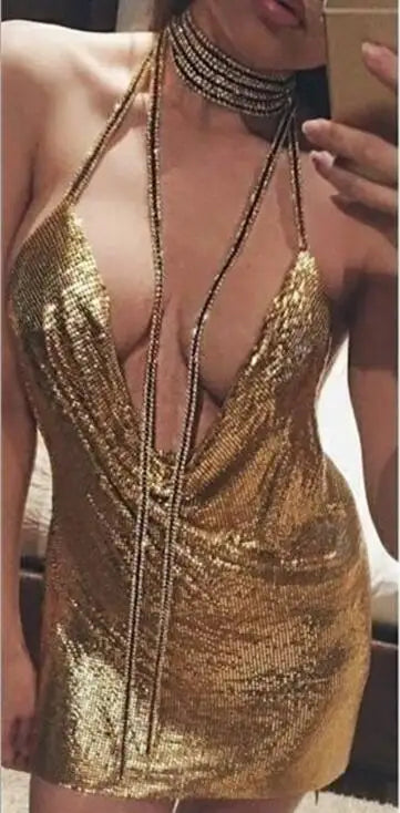 Ladies Sequined Party Dress - Lootquake