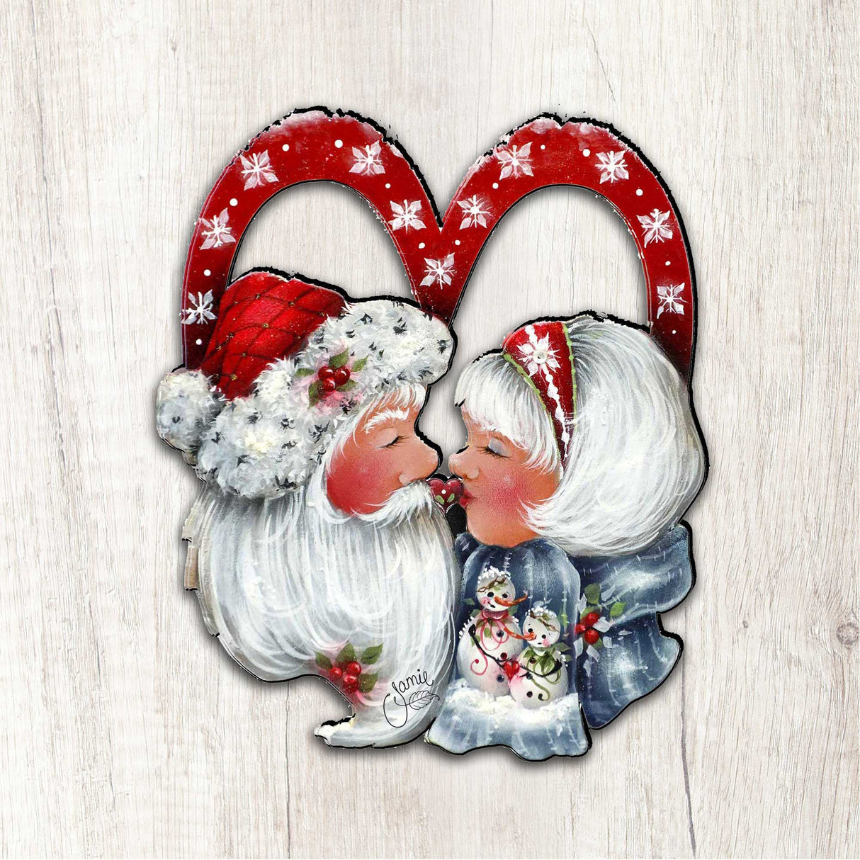 Merry Kissmas! Holiday Door Decor by Jamie Mills-Price - Christmas Decor - 8457514H