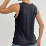 Women's V-neck Lace Patchwork Casual Vacation Daily Vest Top - Lootquake
