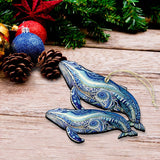 Adornos de madera de ballena jorobada mágica de Alaska de G.Debrekht - Decoración navideña con temática de vida silvestre - 8710107-2
