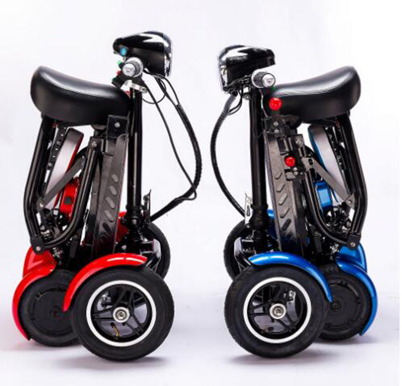 Cyungbok - Minibicicleta eléctrica plegable de cuatro ruedas para adultos mayores