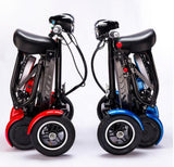 Cyungbok - Minibicicleta eléctrica plegable de cuatro ruedas para adultos mayores