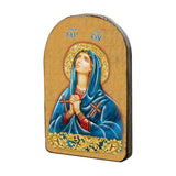 Maria Magdalena Wooden Gold Plated Religious Christian Sacred Icon - Inspirational Icon Decor - 86014