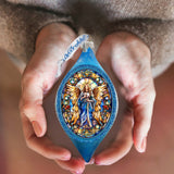 Adorno de cristal con forma de ángel del mar de G. Debrekht - Decoración navideña - 757-044