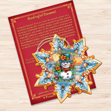 Adornos de madera con forma de copo de nieve de G. Debrekht - Decoración navideña de Papá Noel - 8688425