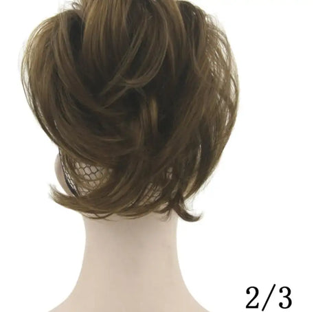 Grip ponytail short hair female curly hair wig flexible hair ponytail - Lootquake