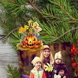 Spooky Houses Decorative Wooden Clip-on Ornaments of 6 by G. Debrekht - Halloween Decor - 8090007C-S6