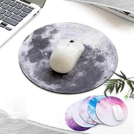Space Round Mouse Pad PC Gaming Non Slip Mice Mat For Laptop Notebook Computer Gaming Mouse Pad - Lootquake