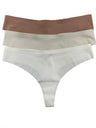 Panties Set Women Seamless Panties Sexy Low-Waist G-String Thong Ice Silk Underwear Hollow Out T-Back Solid Bandage Female Lingerie - Lootquake