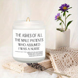 1pc Round Single-wick Scented Candle, 5.3Oz, Soy Wax, Beeswax, with Bow, in Glass Bottle, Extra Long Burn Time (12 Hours Or More), for Birthday, Labor and Delivery Nurse, Nurse Practitioner, Nursing School Student, Paramedic,