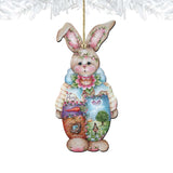 Bella Bunny Wooden Ornaments Easter by Jamie Mills-Price - Easter Spring Decor - 8457601