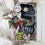 Night of the Pumpkins Wooden Ornaments by Jamie Mills-Price Halloween Decor - 8611078-MP